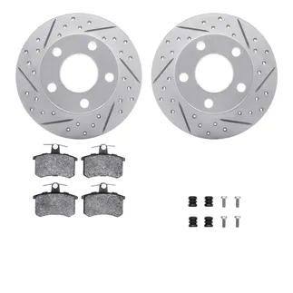 R1 Concepts WBUH1-74009 Brake Rotors - Carbon Coated - D/S W/ Optimum Oe Pads & Hdw